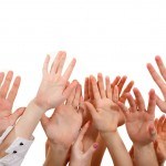 bigstock-hands-up-group-people-isolated-27261539